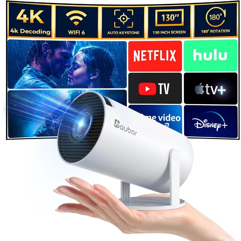 🎥 Proyector Inteligente HY300 Wi-Fi 6 con Soporte 4K | Envío Gratis y Pago Contra Entrega